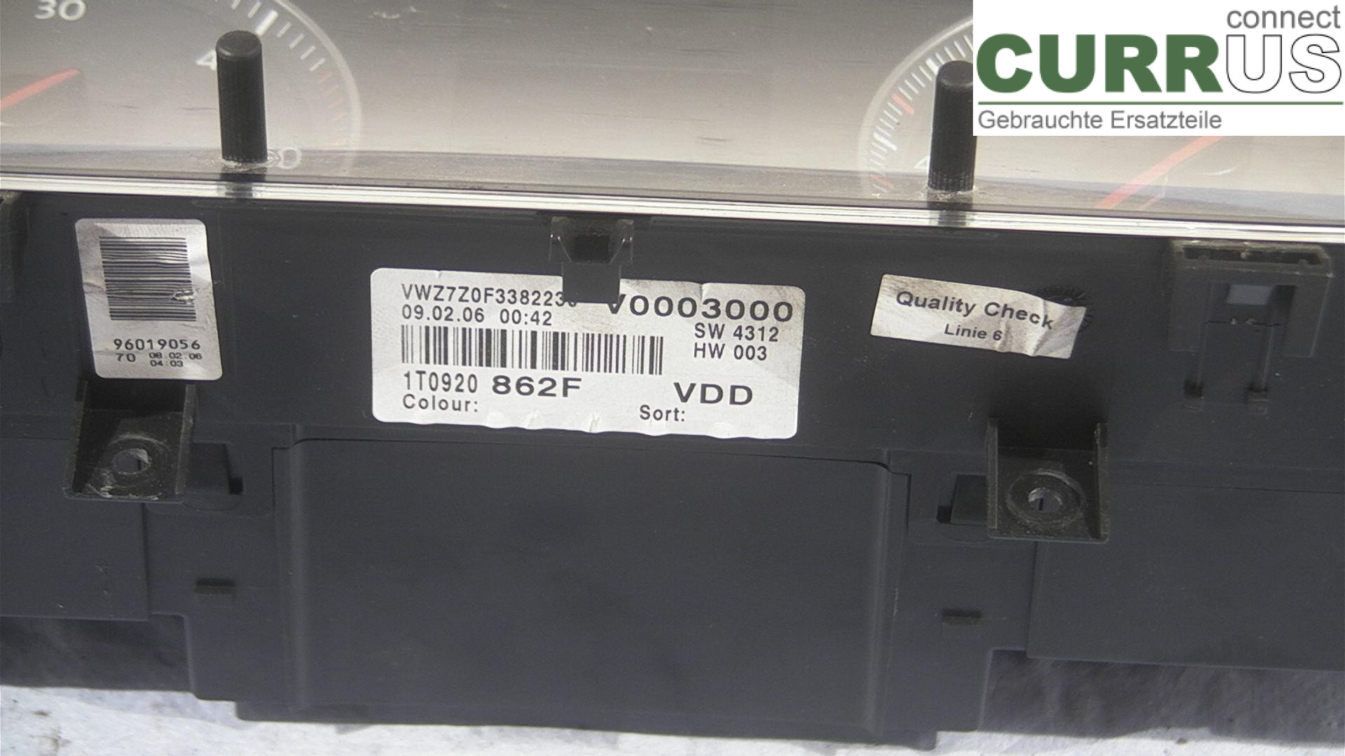  Instrument cluster / comb 1T0920862F 2.0TDI