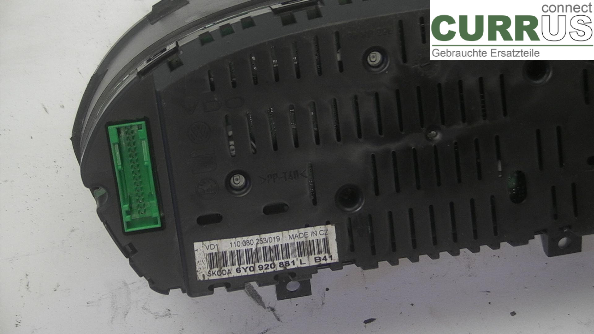  Instrument cluster / comb 6Y0920881L 1.4EK4