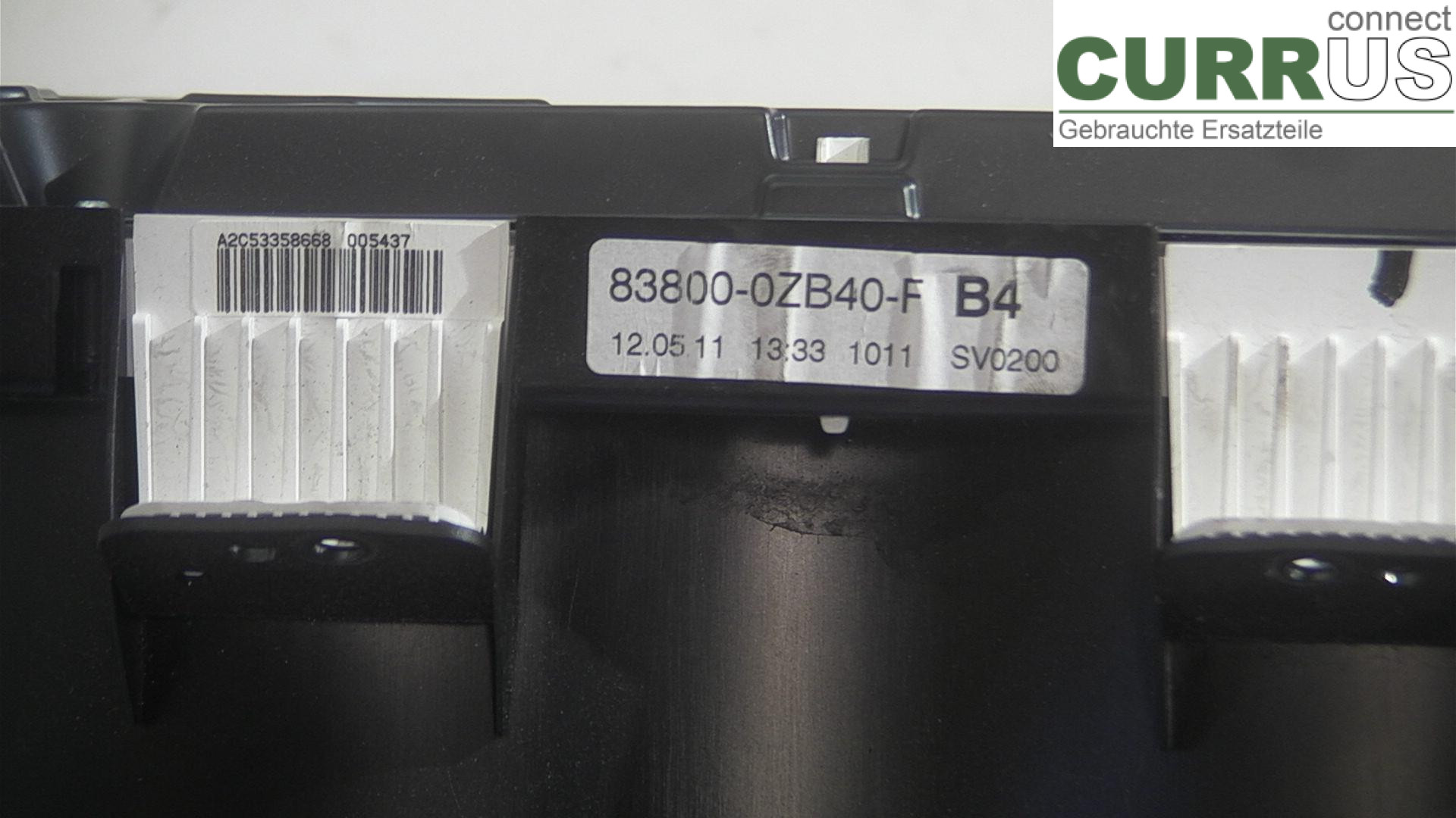  Instrument cluster / comb 83800-0ZB40-F 1.6EK4
