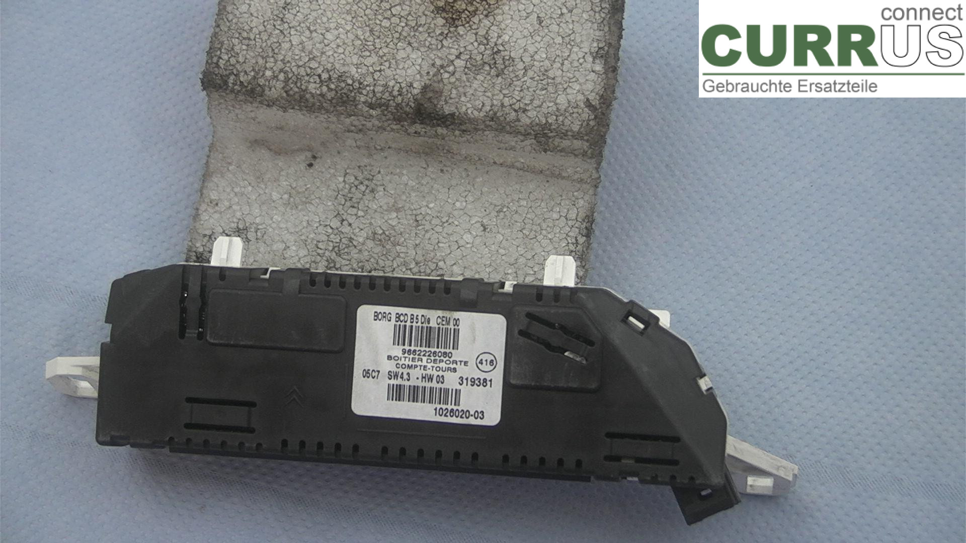  Instrument cluster / comb 9662226080 1.6HDI