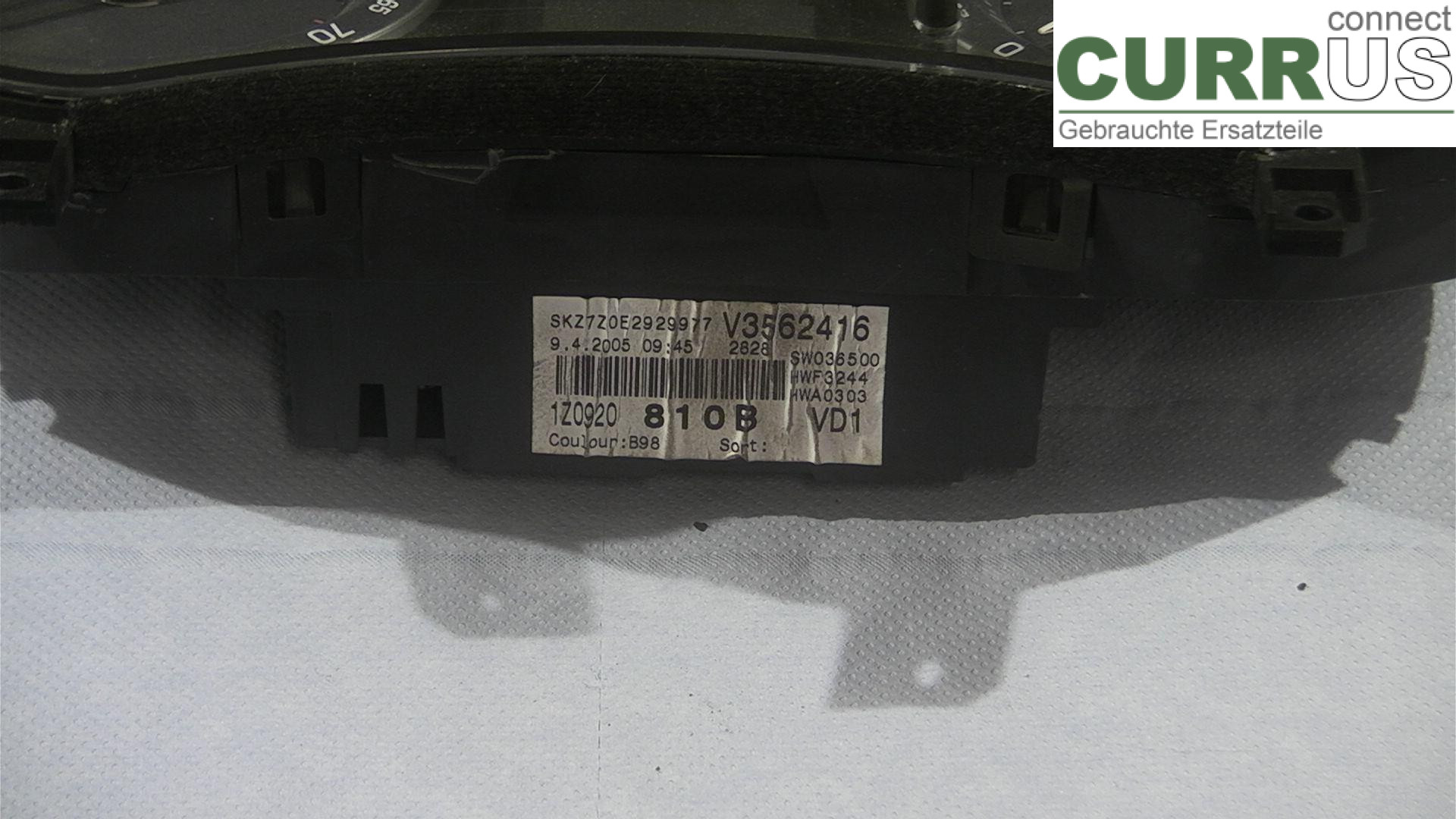  Instrument cluster / comb 1Z0920810B 1.6EK4