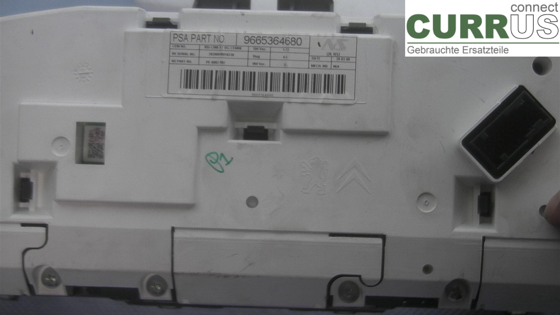  Instrument cluster / comb 9665364080 2.0HDI