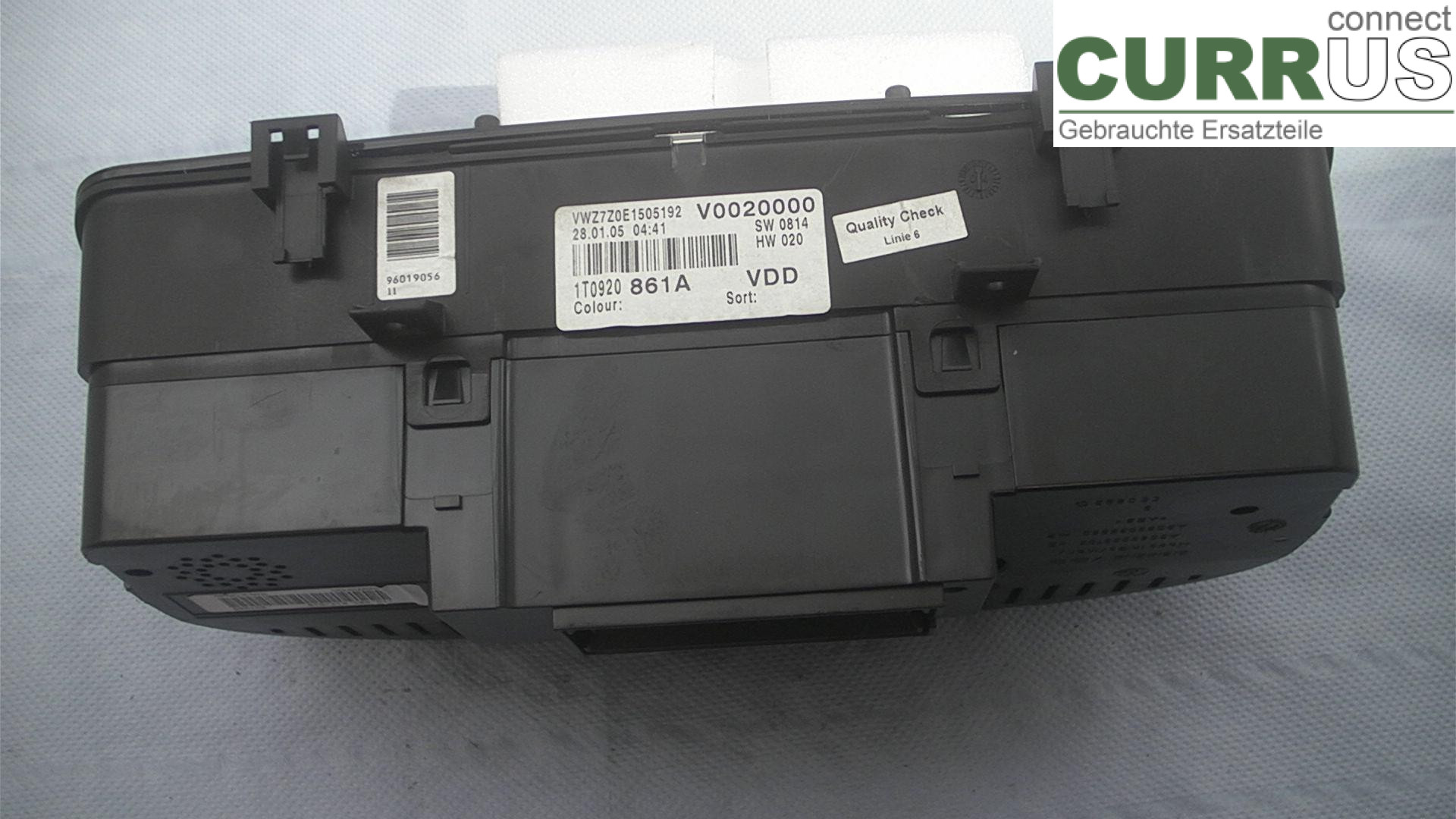  Instrument cluster / comb 1T0920861A 2.0TDI