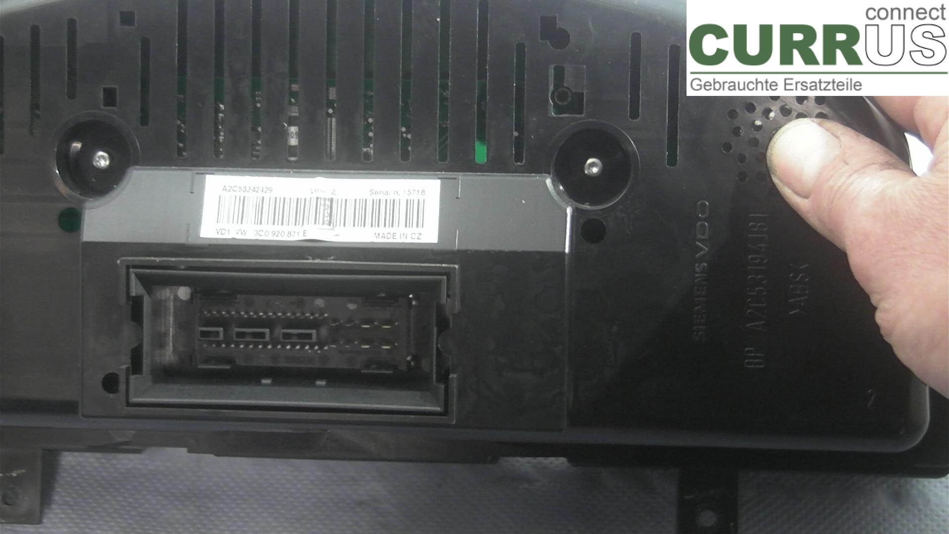  Instrument cluster / comb 3C0920871E 2.0TDI