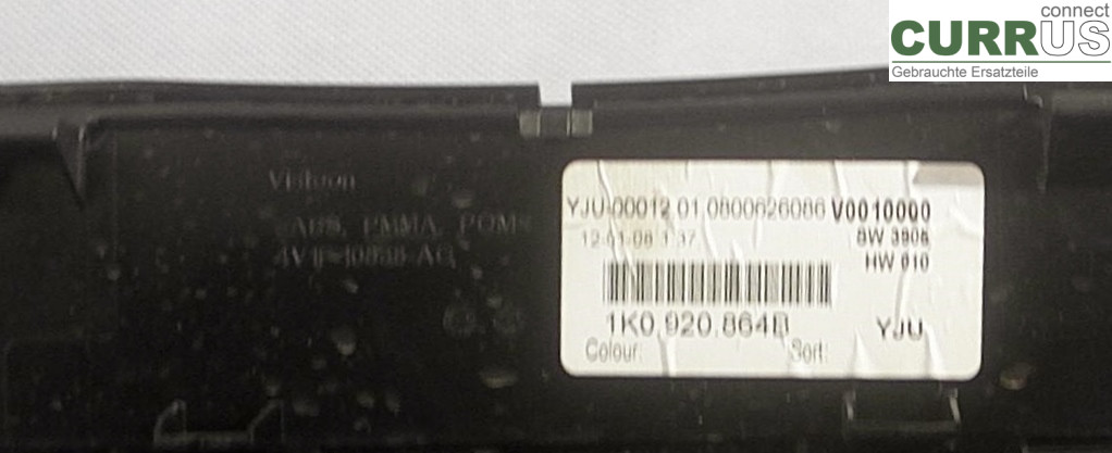 Instrumentenkombination 1K0920864B 1.9TDI