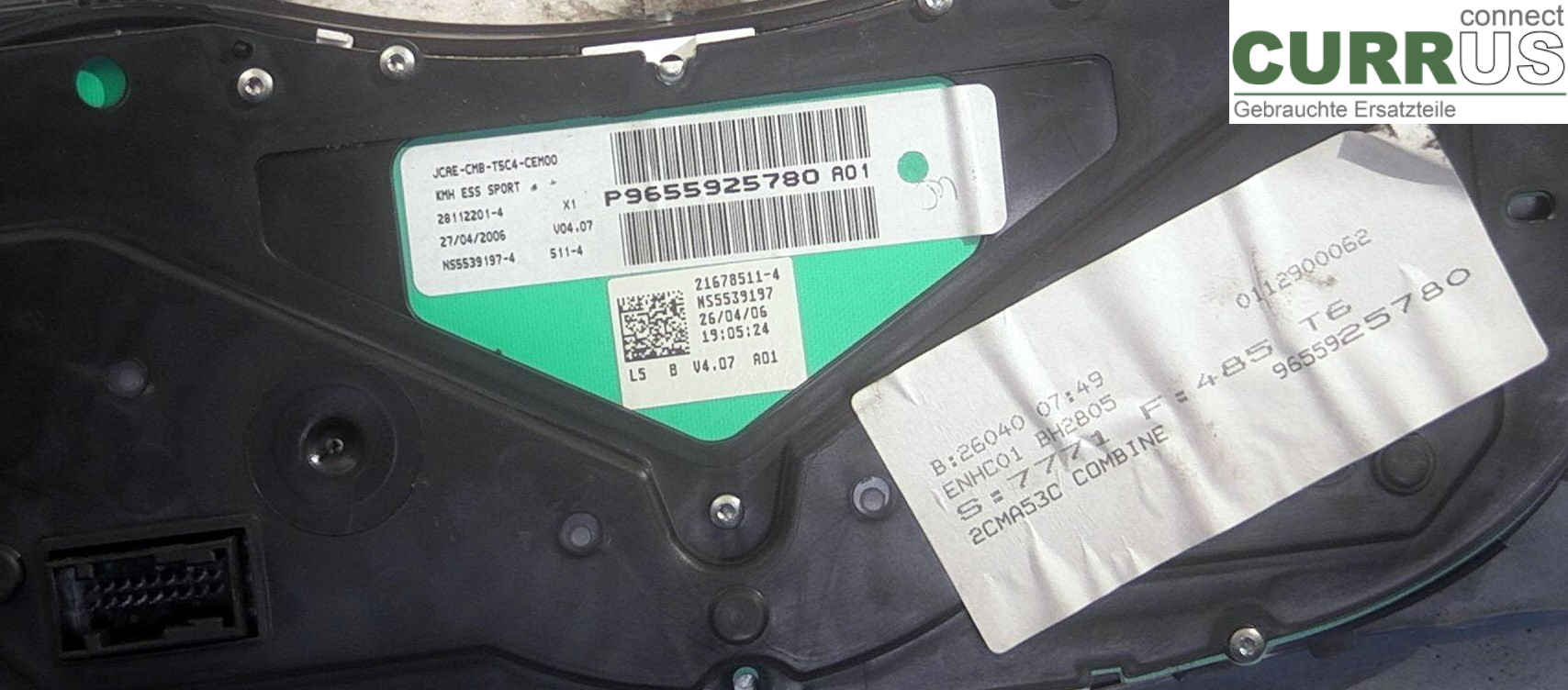  Instrument cluster / comb P9655925780 2.0EK4
