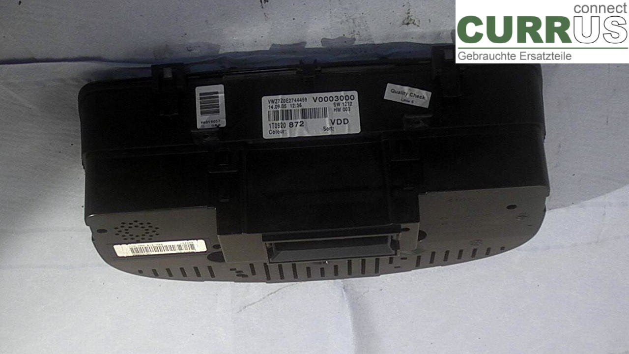  Instrument cluster / comb 1T0920872 2.0EK4