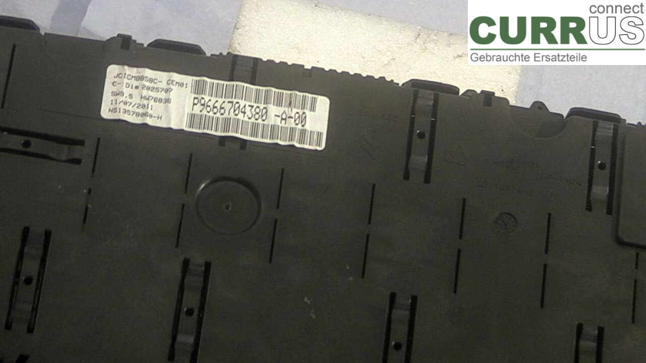  Instrument cluster / comb P9666704380 1.6HDI