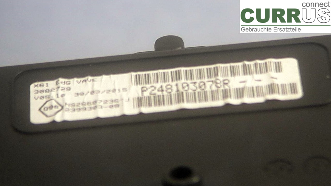  Instrument cluster / comb P248103078R 1.5DCI