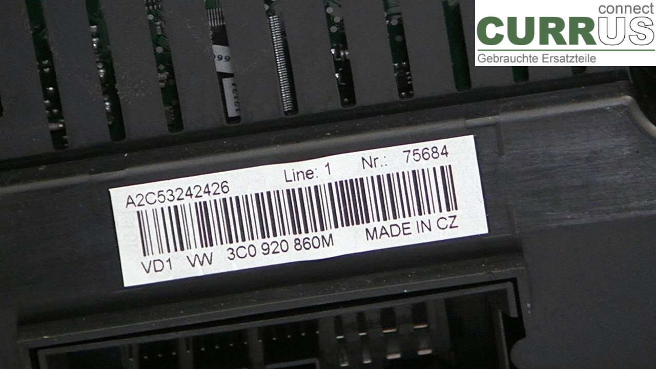  Instrument cluster / comb 3C0920860M 2.0EK4