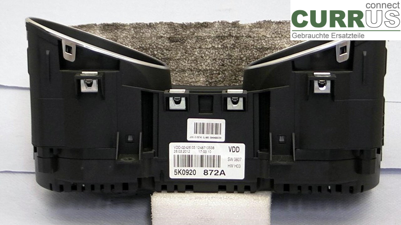  Instrument cluster / comb 5K0920872A 1.6TDI