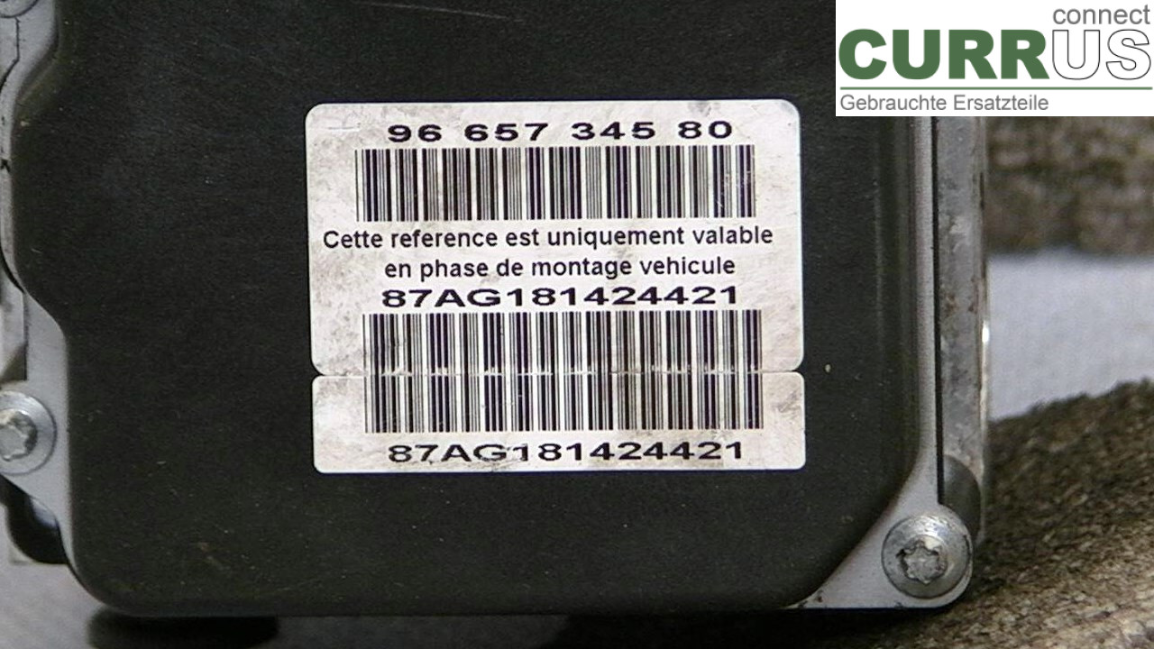  Unité hydraulique ABS 9665734580 1.6HDI