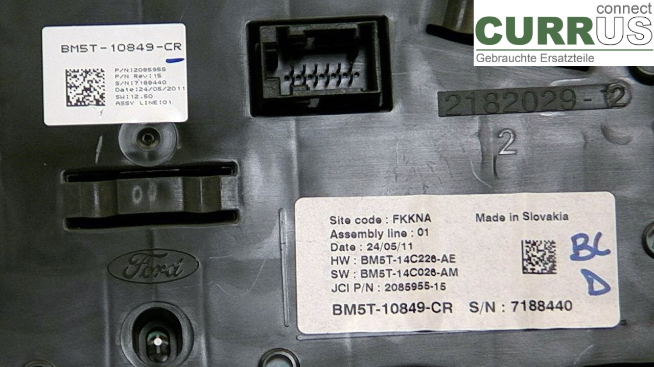  Instrument cluster / comb BM5T-10849-CR 1.6TDCI