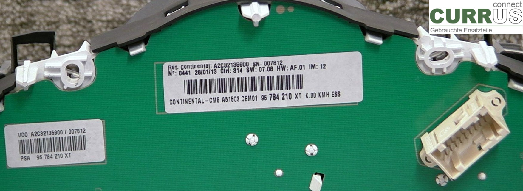  Instrument cluster / comb 96784210XT 1.2EK4