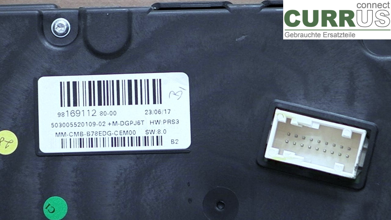  Instrumentpanel / kombiinstrument 9816911280 1.6HDI