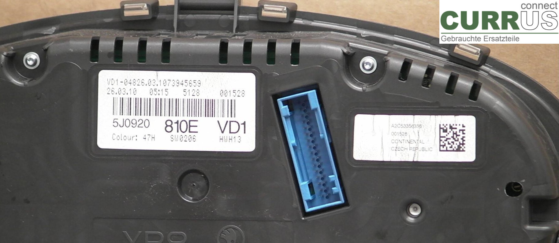  Instrument cluster / comb 5J0920810E 1.2EK