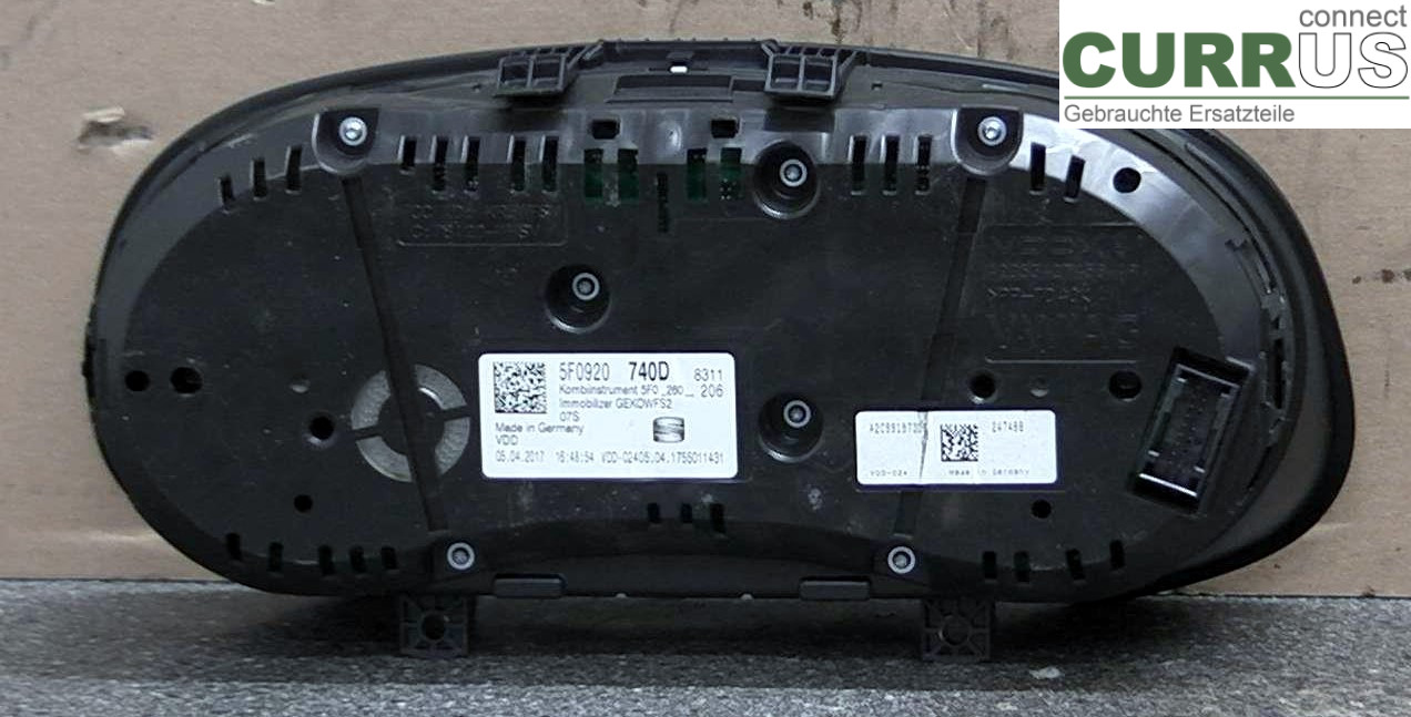  Instrument cluster / comb 5F0920740D 1.4TEK4