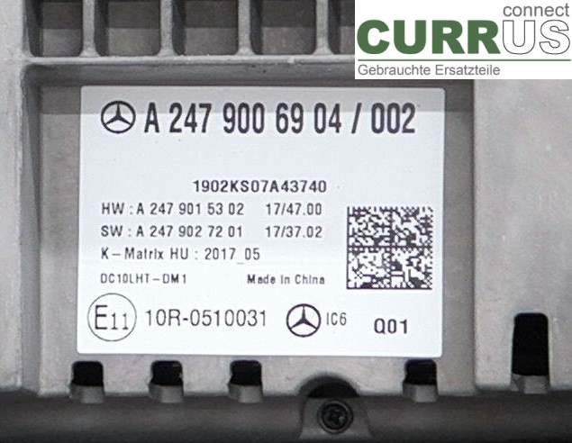 Instrument cluster / comb A2479006904 1.3TEK4