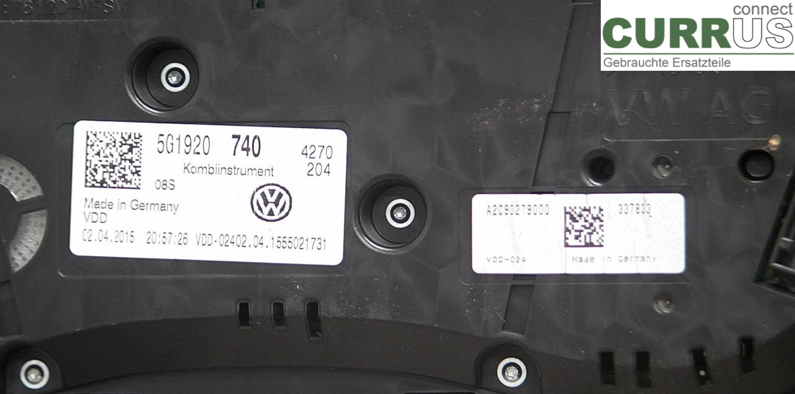 Instrument cluster / comb 5G1920740 1.4TEK4
