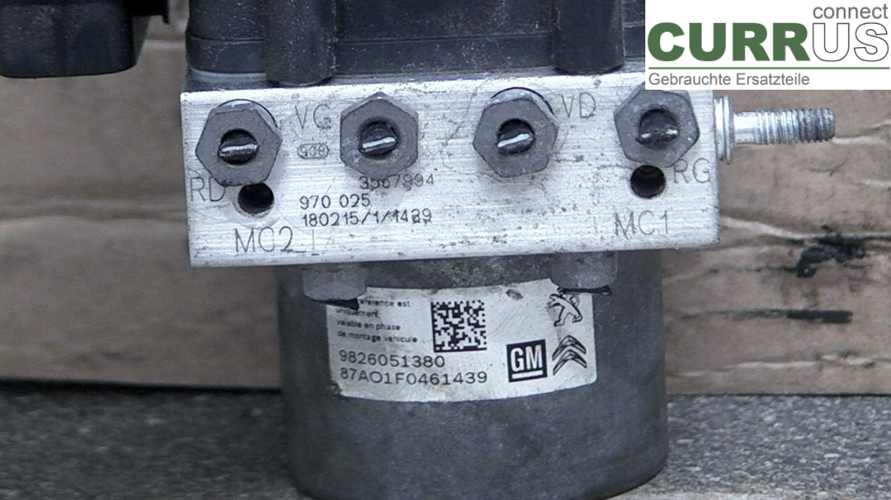  Unité hydraulique ABS 9826051380 1.6HDI