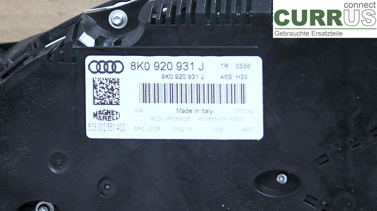  Instrument cluster / comb 8K0920931J 3.0TDI