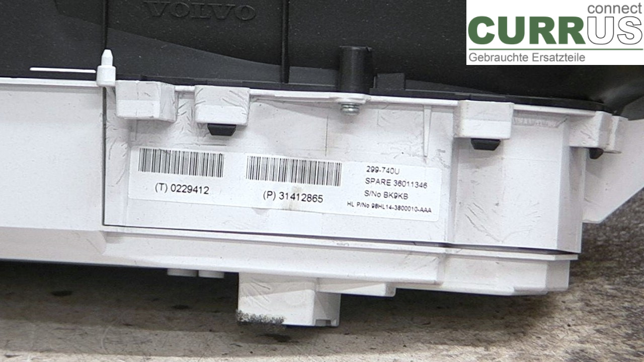  Instrument cluster / comb 31412865 2.0TDI