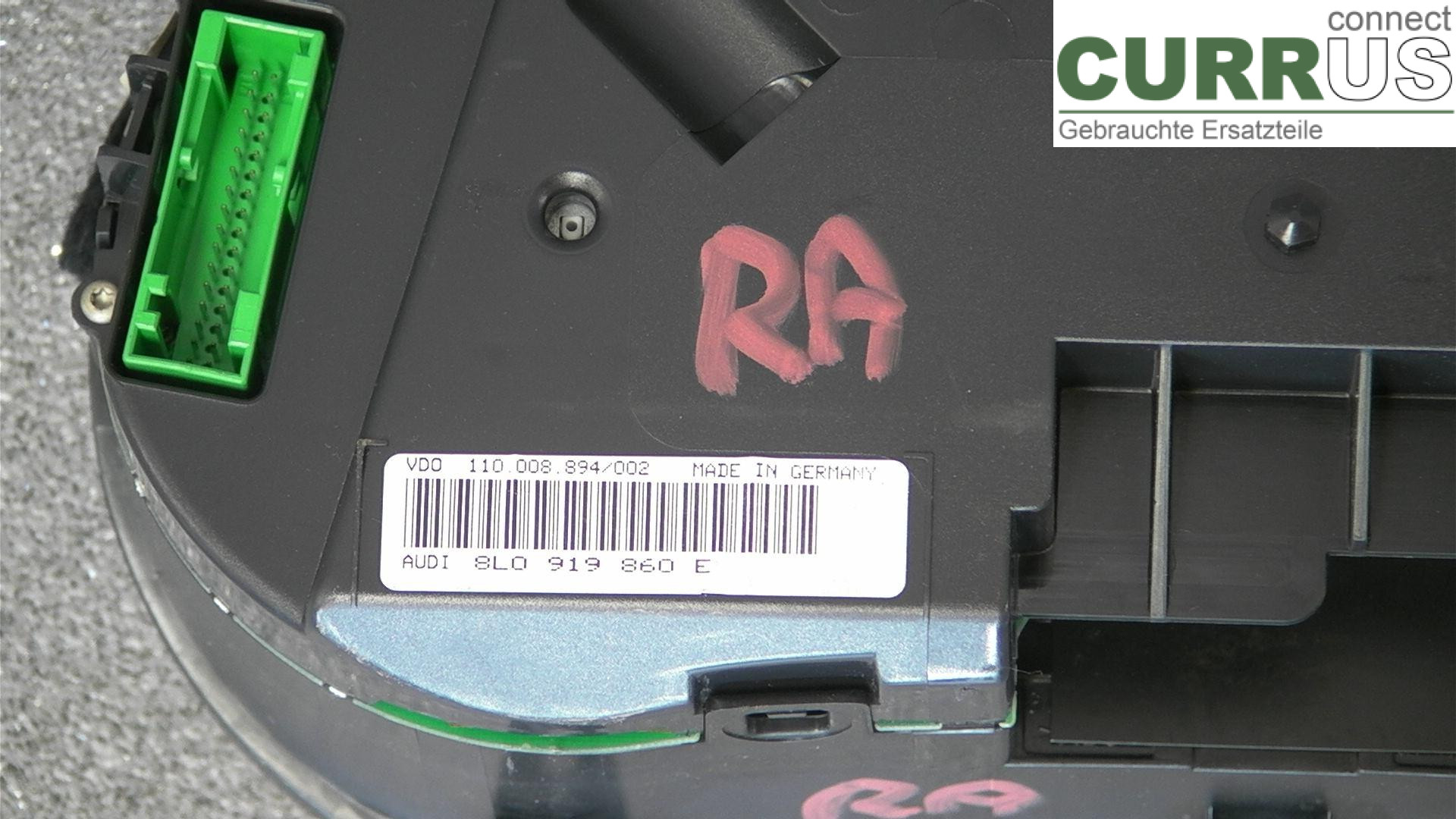  Instrument cluster / comb 8LO919860E 1.6EK