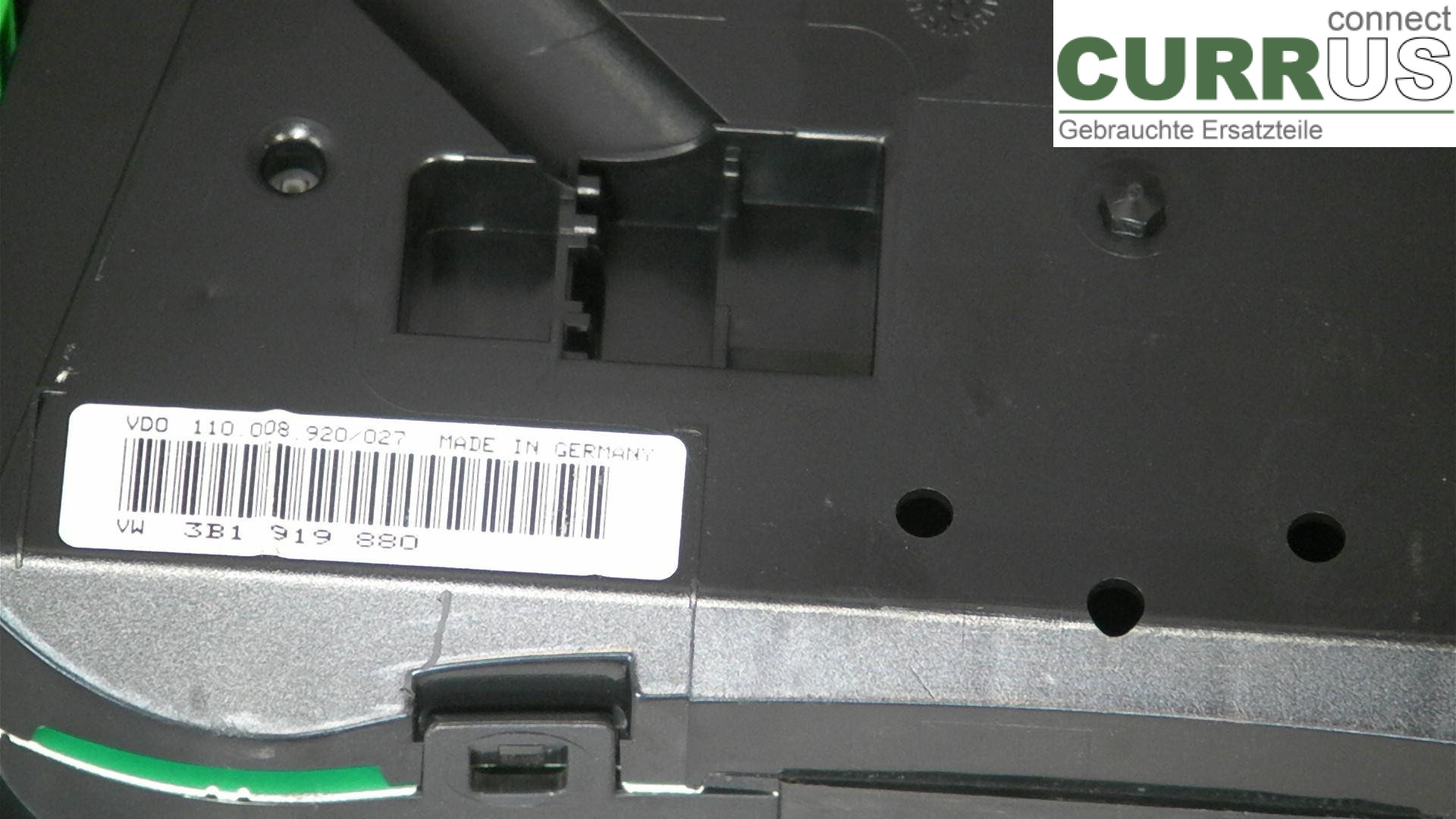  Instrument cluster / comb 3B1919880 1.6EK