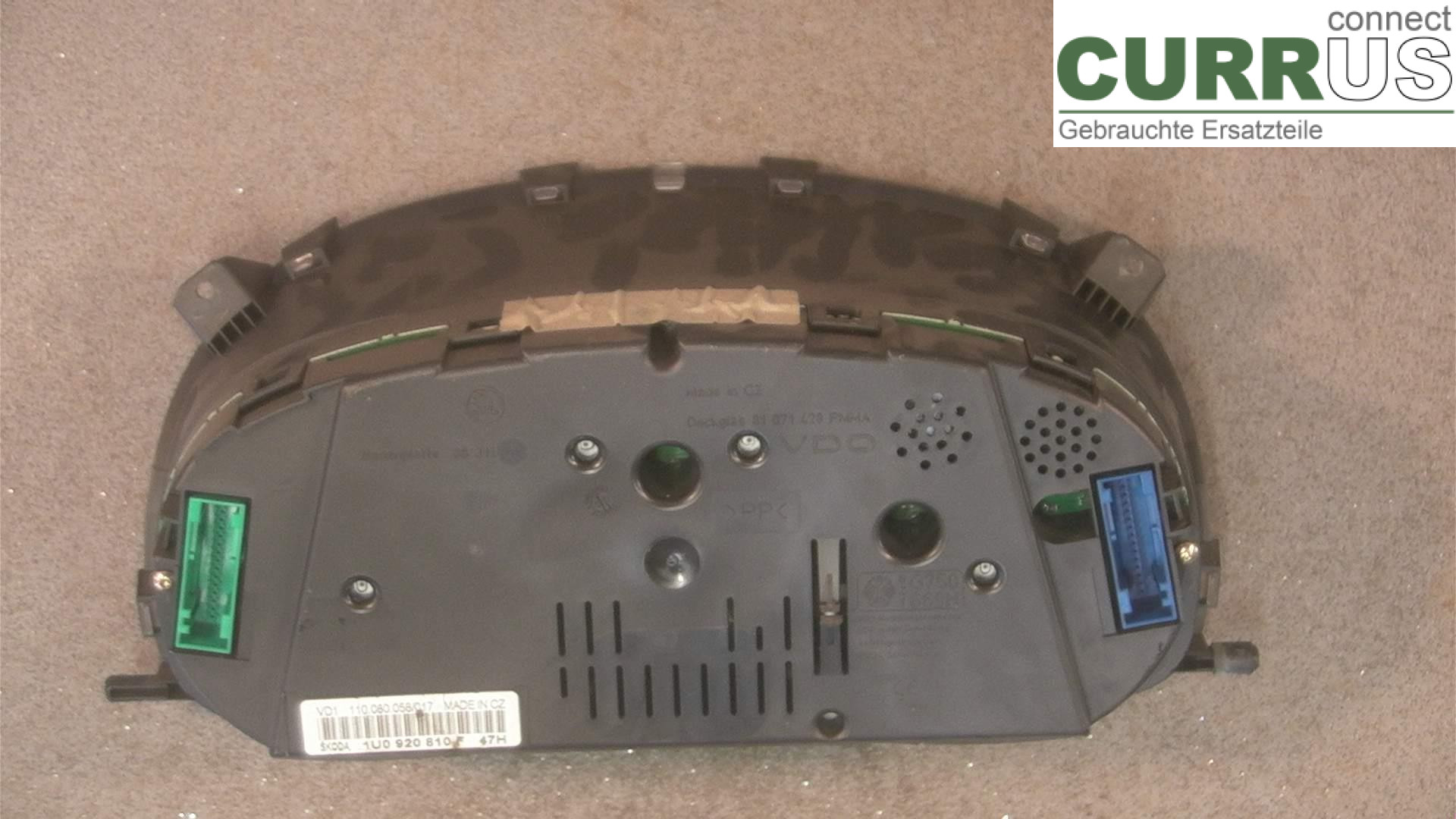  Instrument cluster / comb 1U0920810F 1.9TDI