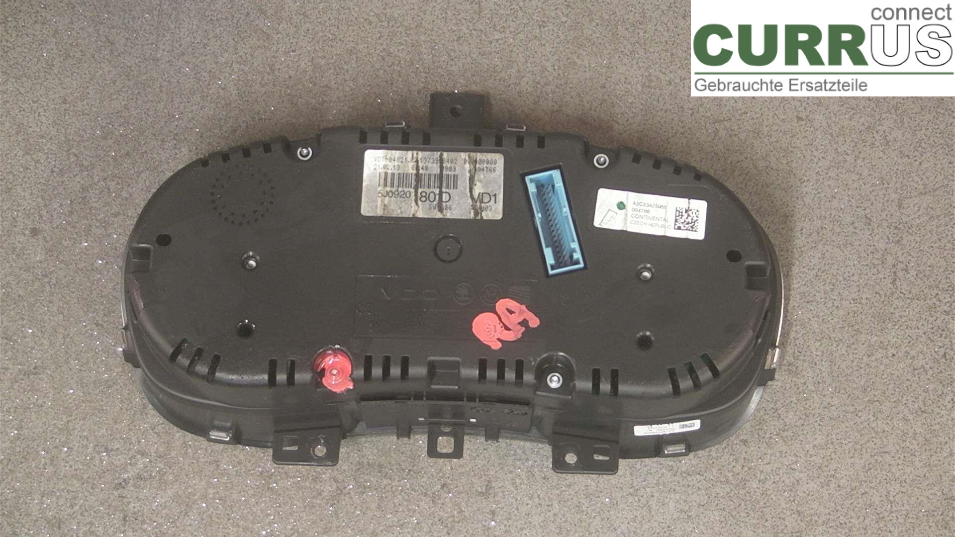  Instrument cluster / comb 5J0920801D 1.6TDI