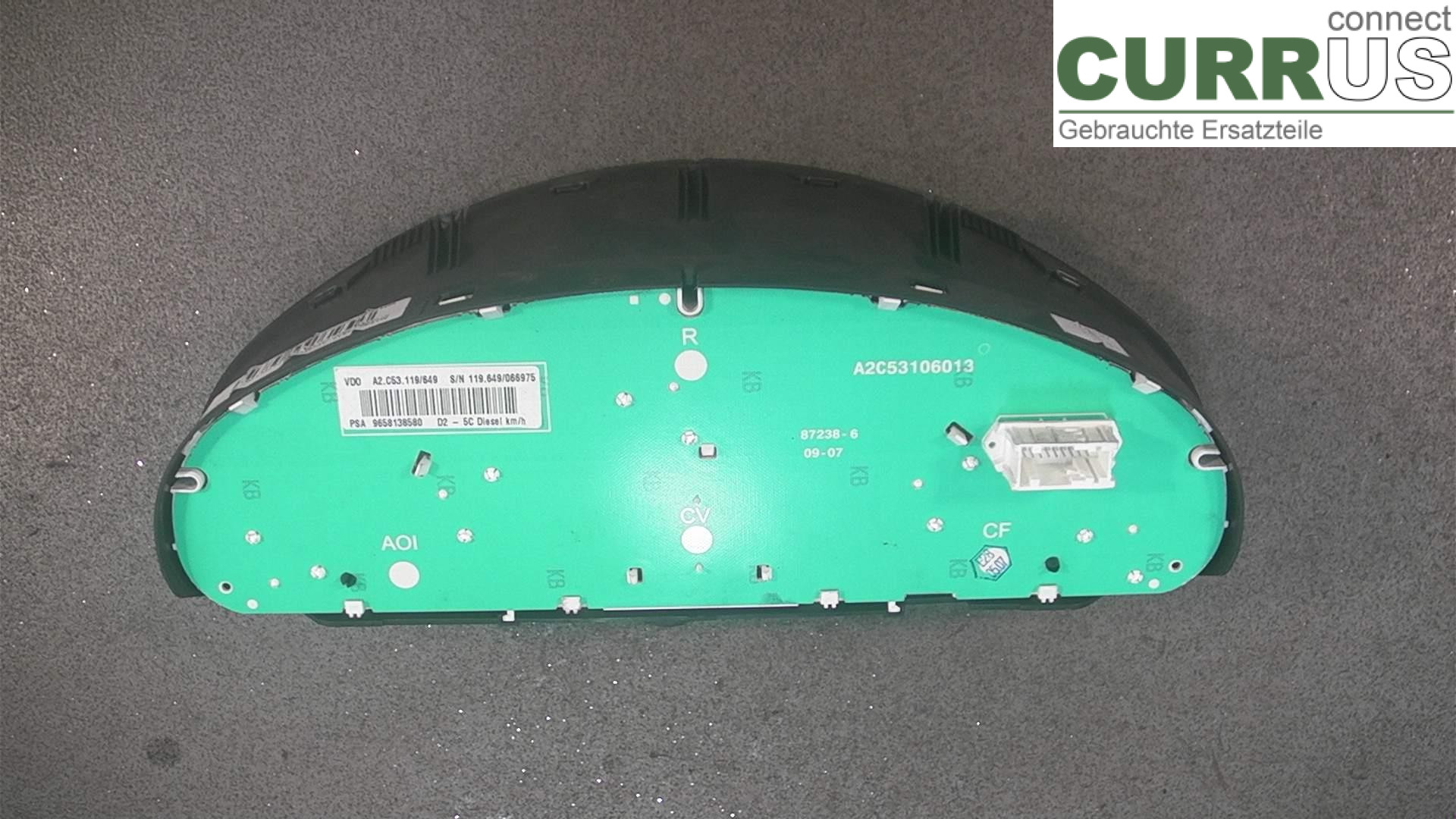  Instrument cluster / comb 9658138580 2.0HDI
