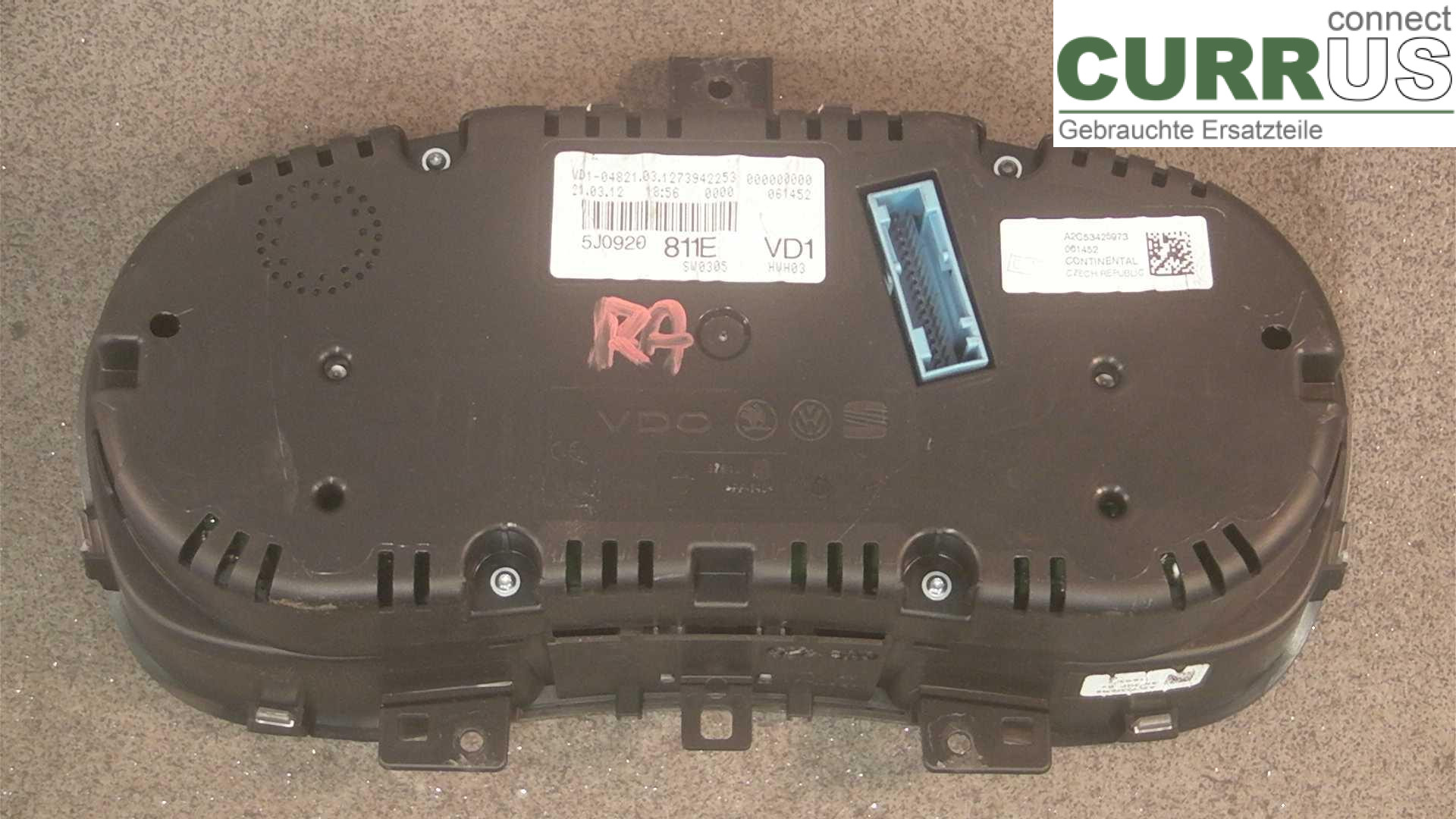  Instrument cluster / comb 5J0920811E 1.2EDC4