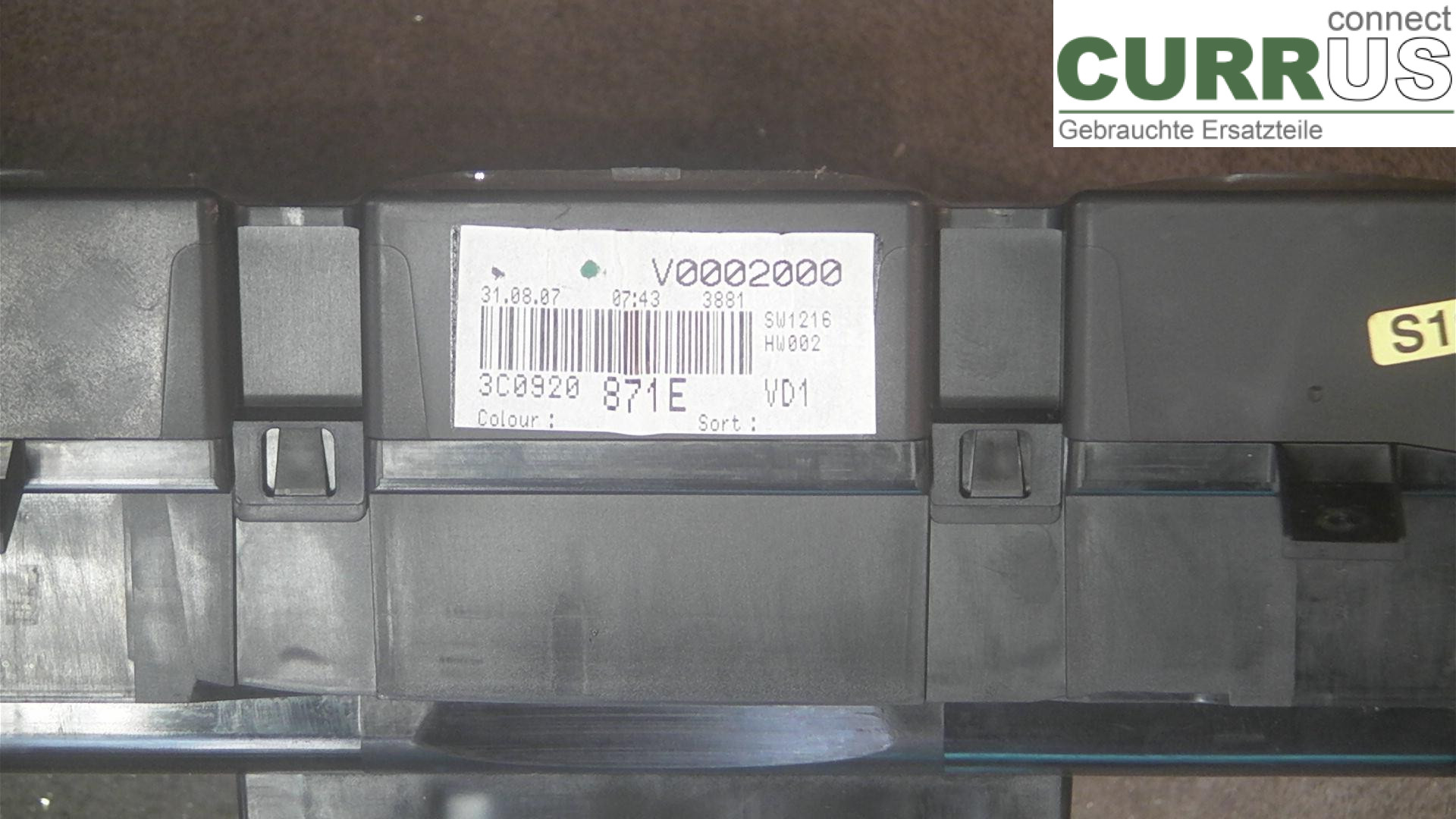  Instrument cluster / comb 3C0920871E 2.0TDI