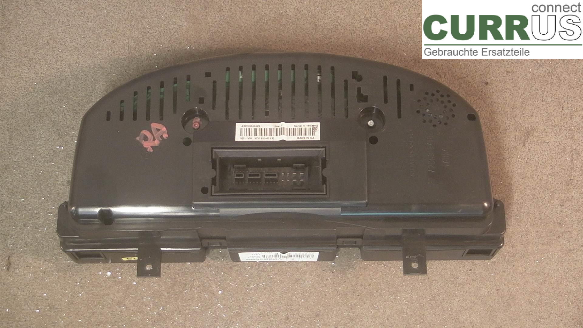  Instrument cluster / comb 3C0920871E 2.0TDI