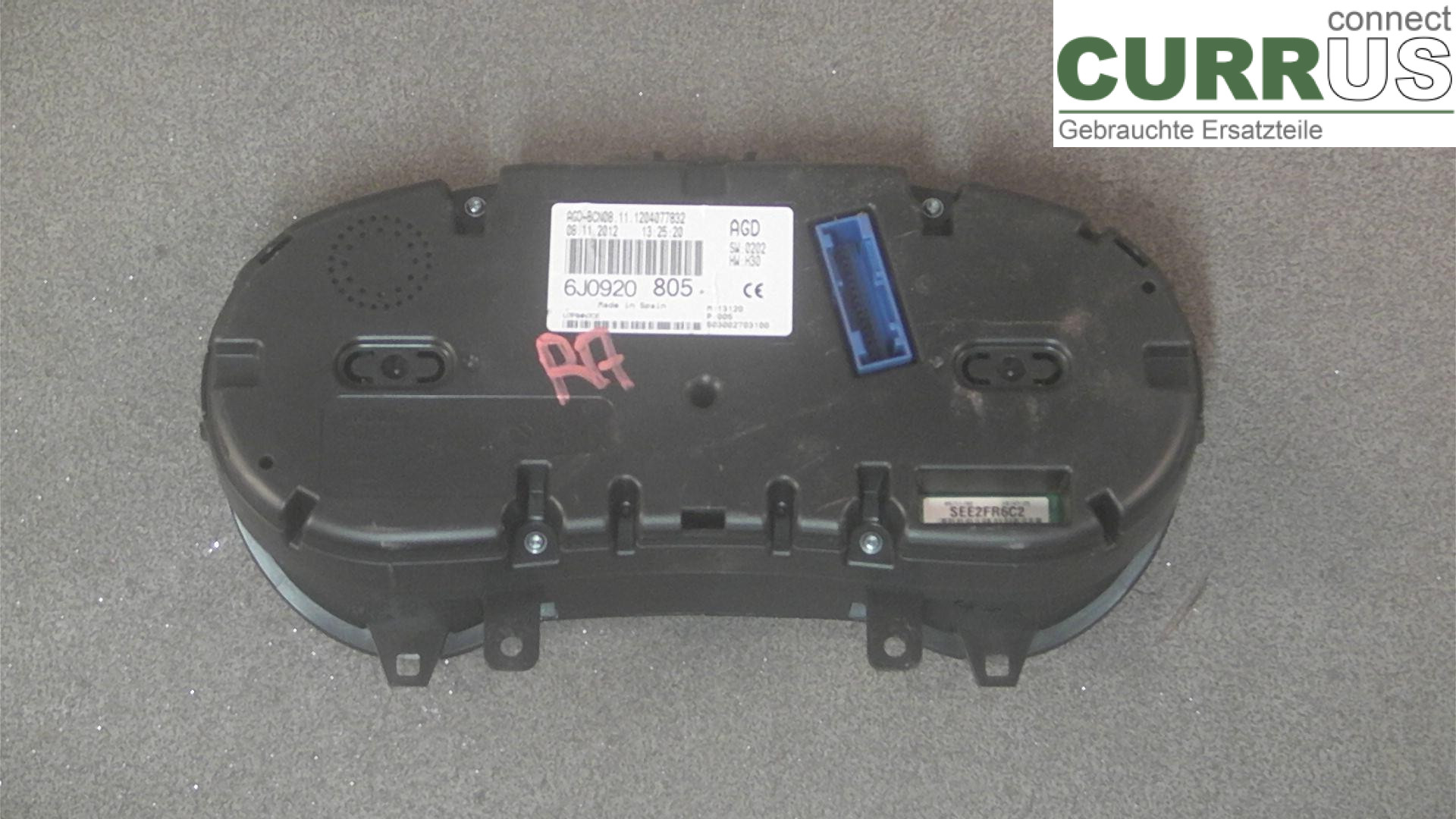  Bloc instruments / combiné 6J0920805 1.2FSI