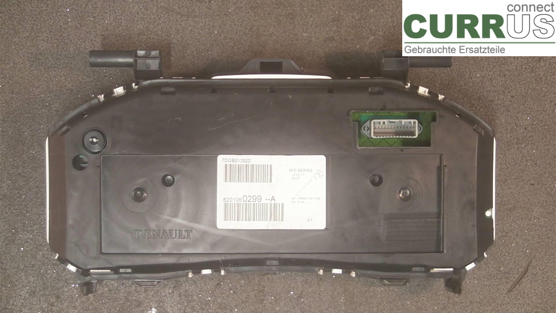 Instrument cluster / comb 8201060299 / 82 00 060 289  1.5 DCI