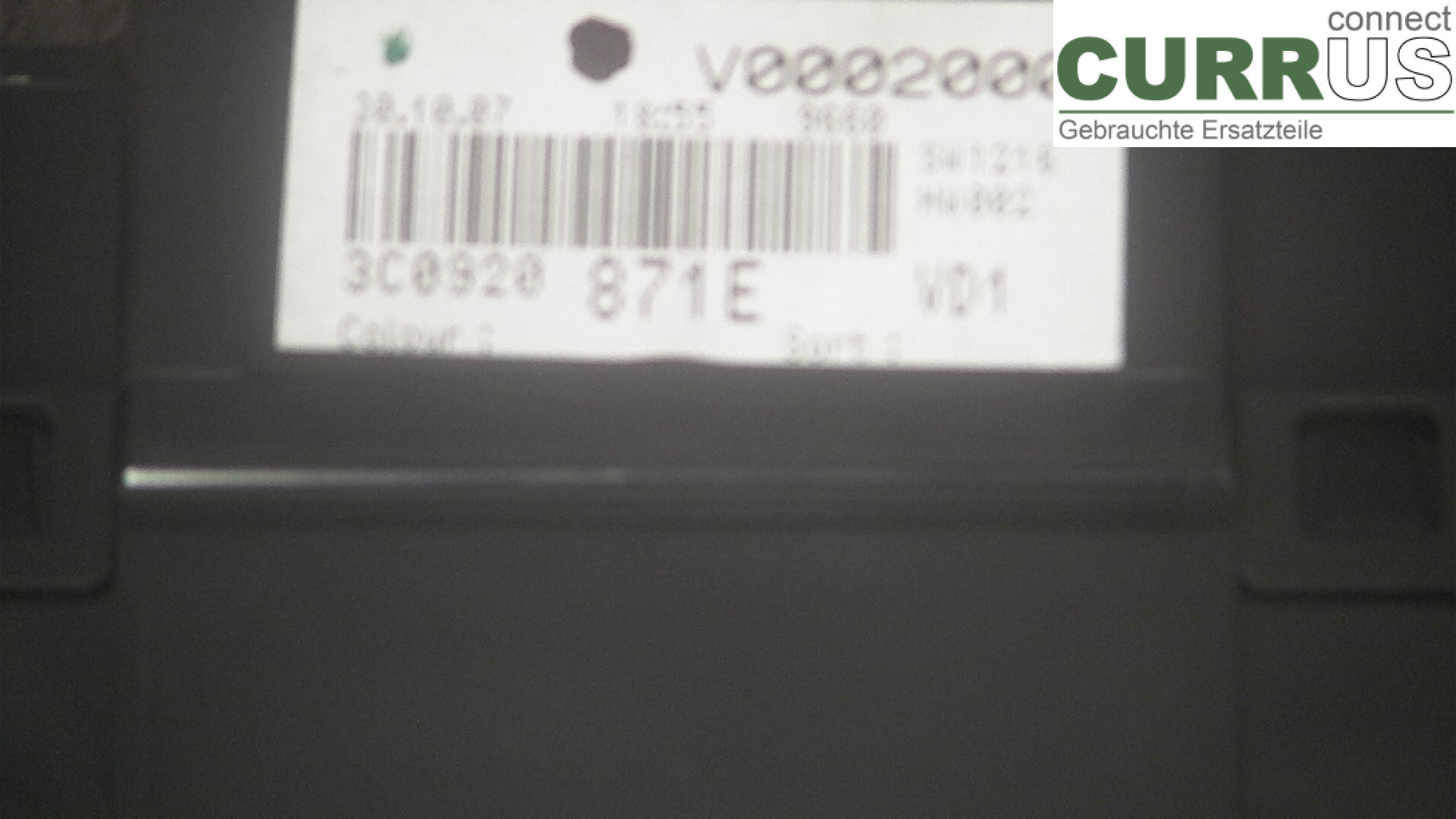  Instrument cluster / comb 3C0920871E 1.9TDI