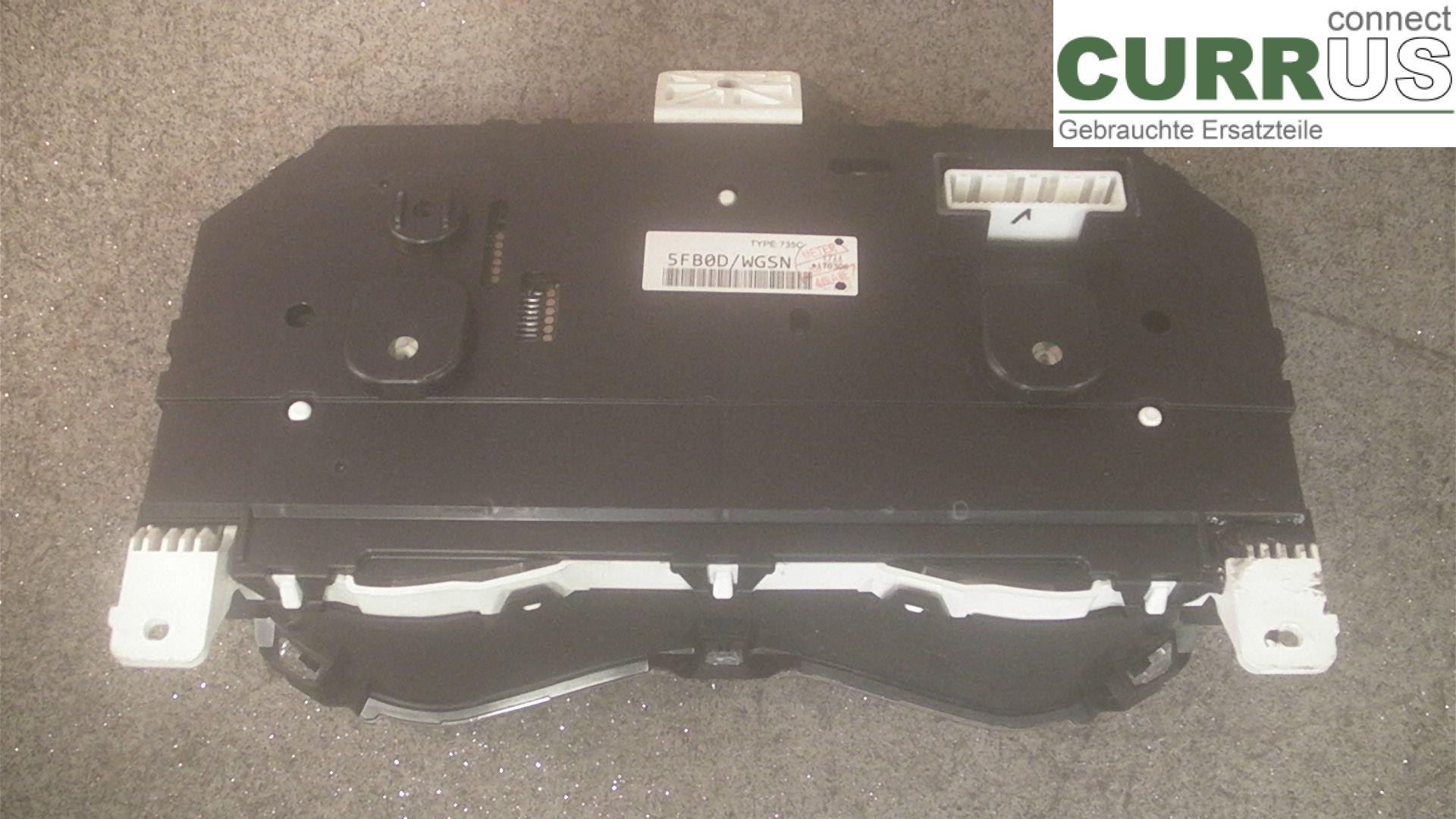  Instrument cluster / comb 5FB0D/WGSN  735C  1711 170306  1.5DCI