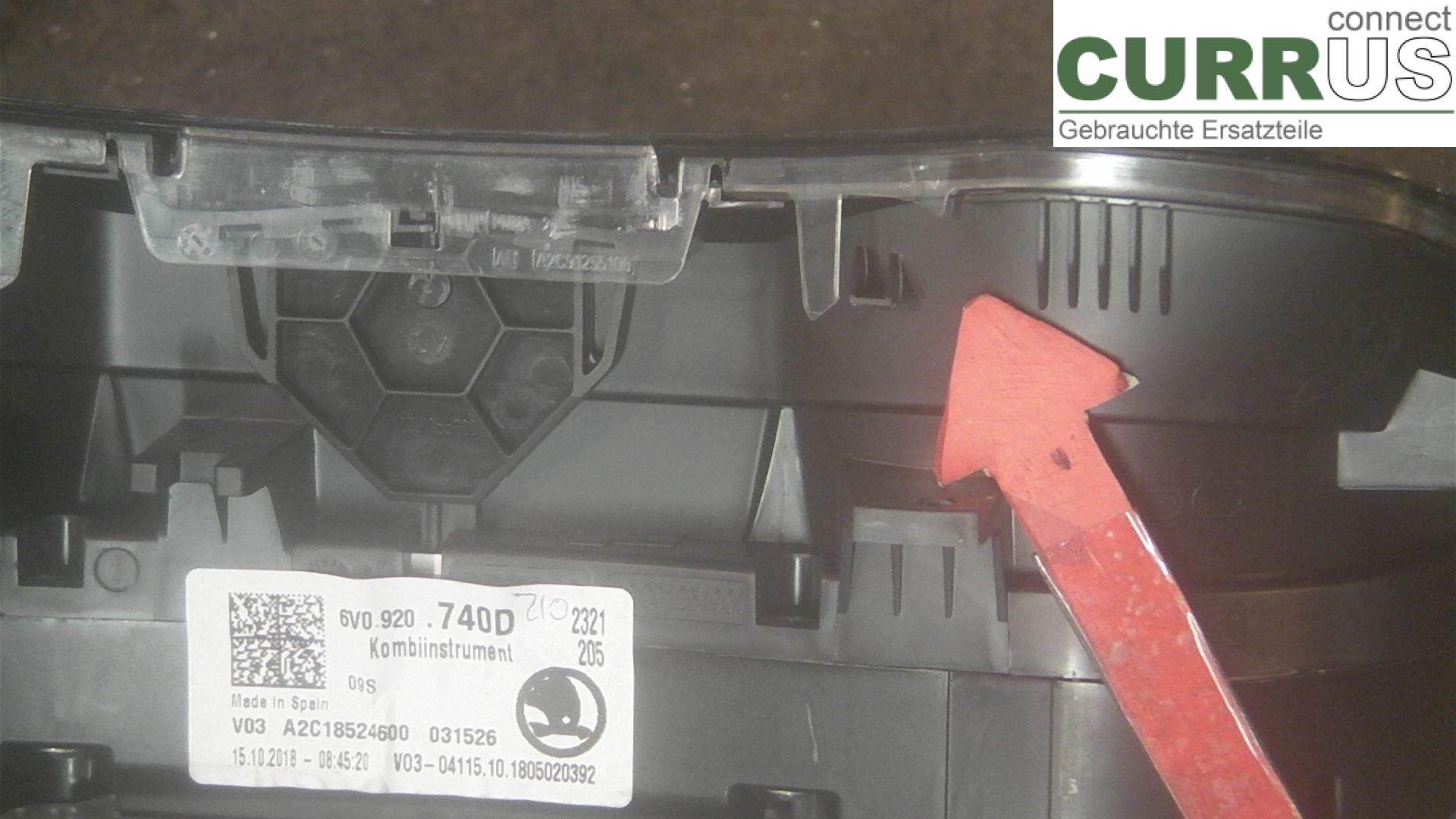  Instrument cluster / comb 6V0920740D 1.0EDC4