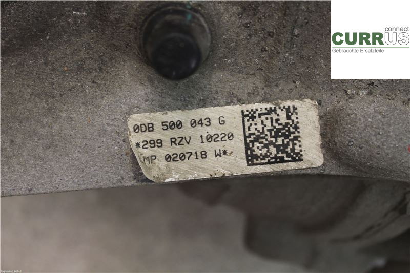 AUDI A4/S4  B9 16-19 Differential 0DB500043G 2.0L DETA