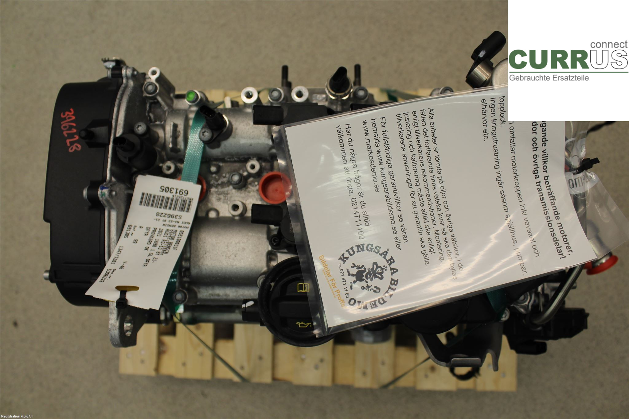 AUDI A3/S3 8Y  21- Engine 05E100031F 1.5L DFYA