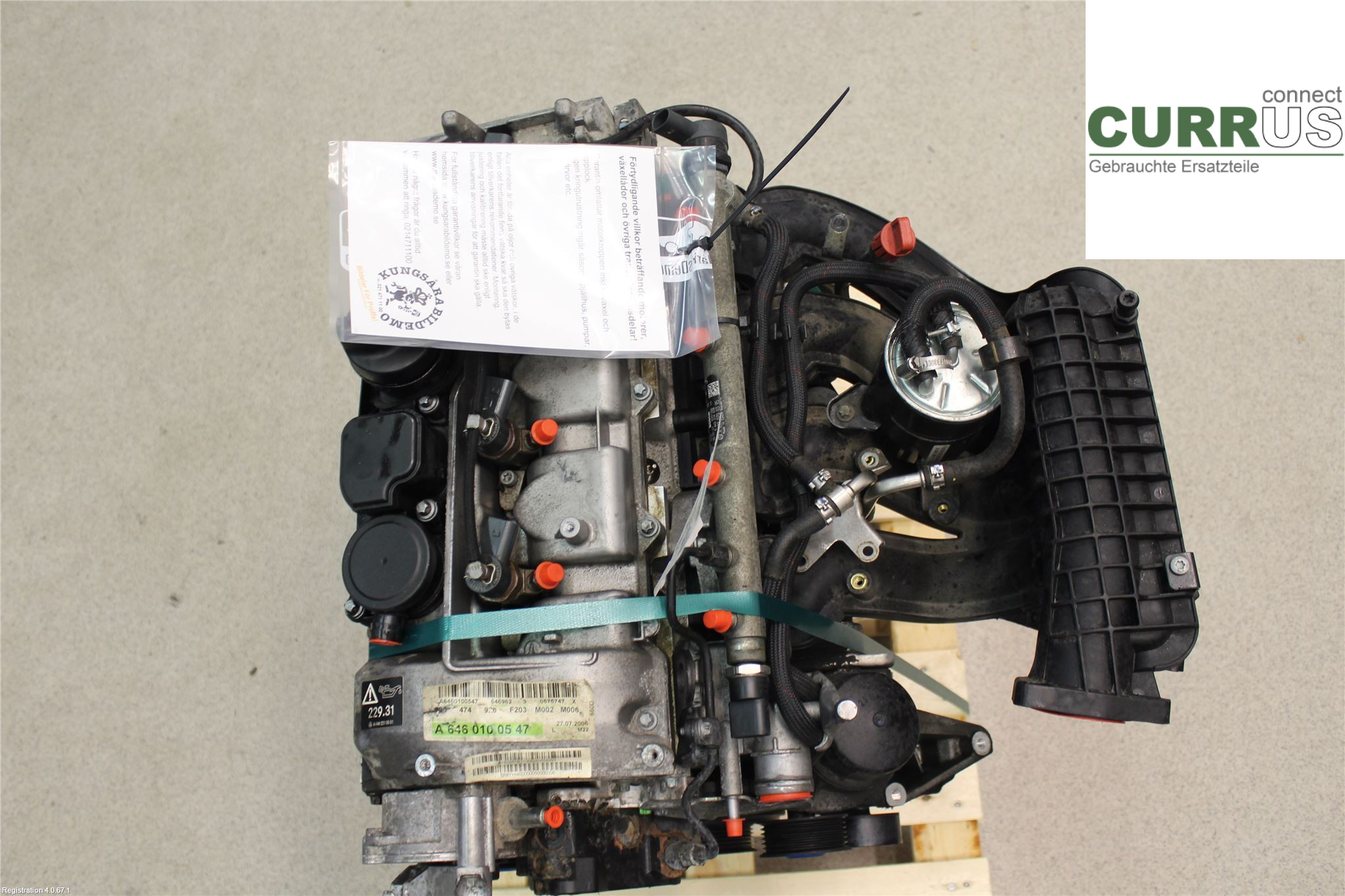 MB C (203)       00-07 Engine A6460104644 2.1L OM646.962