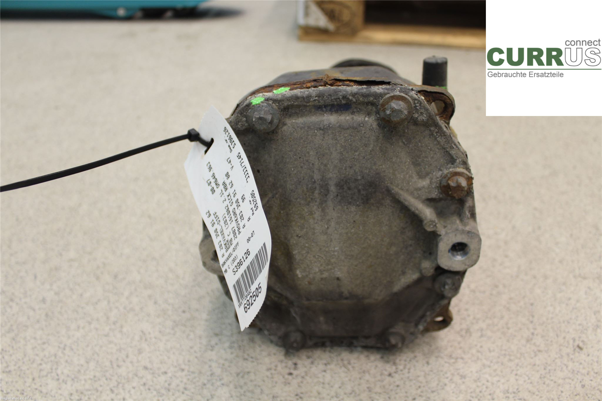 MB C (203)       00-07 Differential A2033509162 2.1L OM646.962