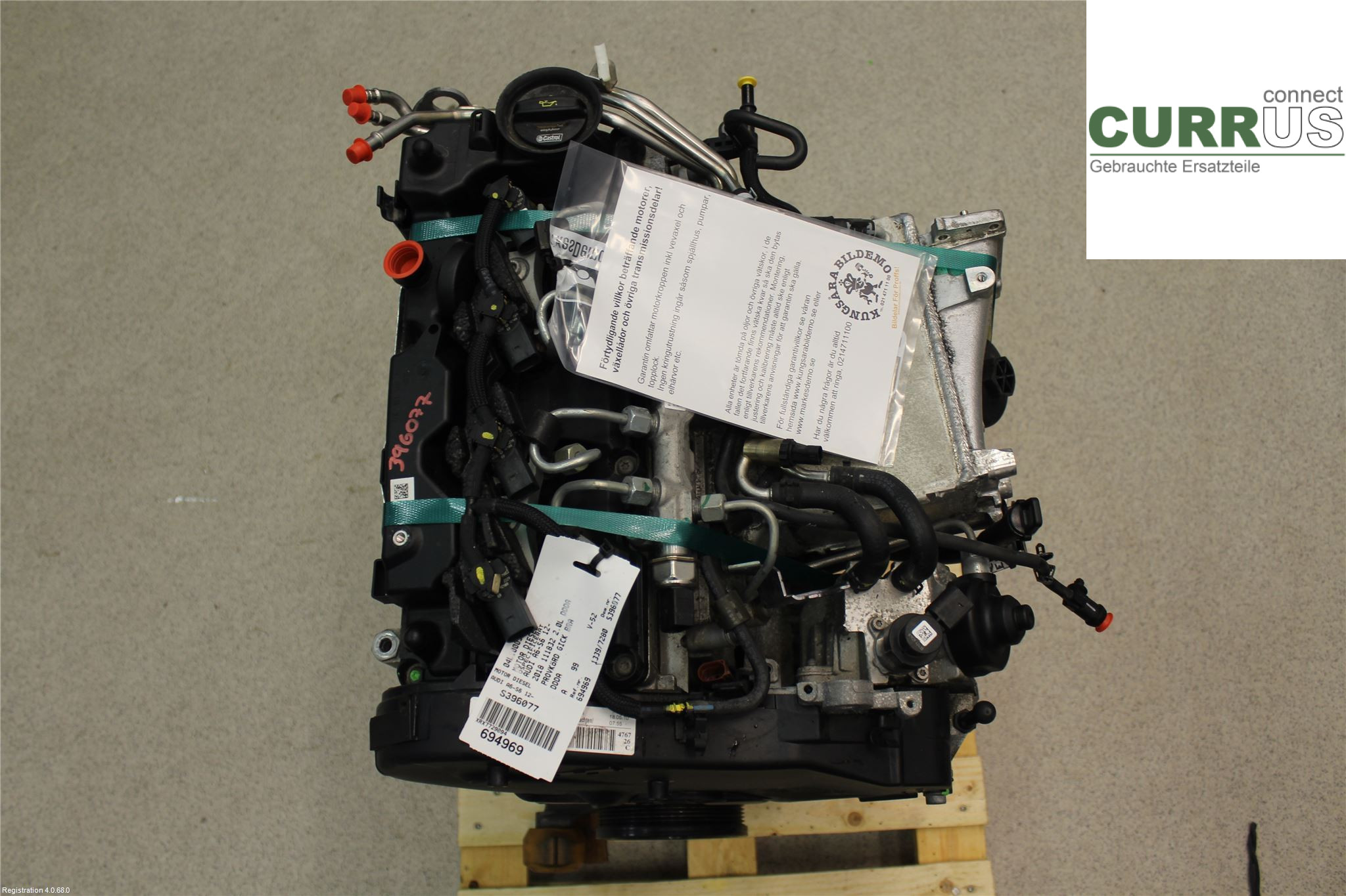 AUDI A6/S6 4G   11-18 Moteur 04L 100 092 DX 2.0L DDDA