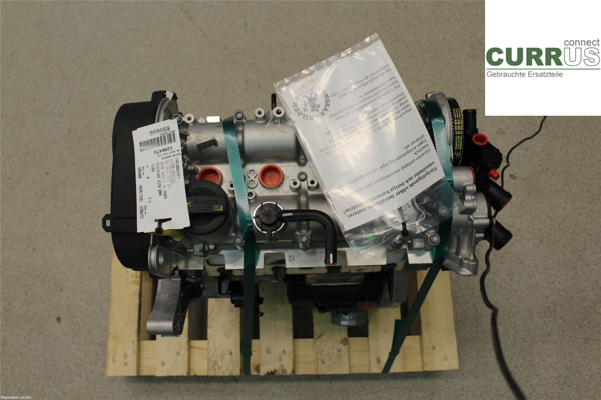 VW GOLF / E-GOLF VII   13-20 Motor 04E100038FX 1.4L DGEA