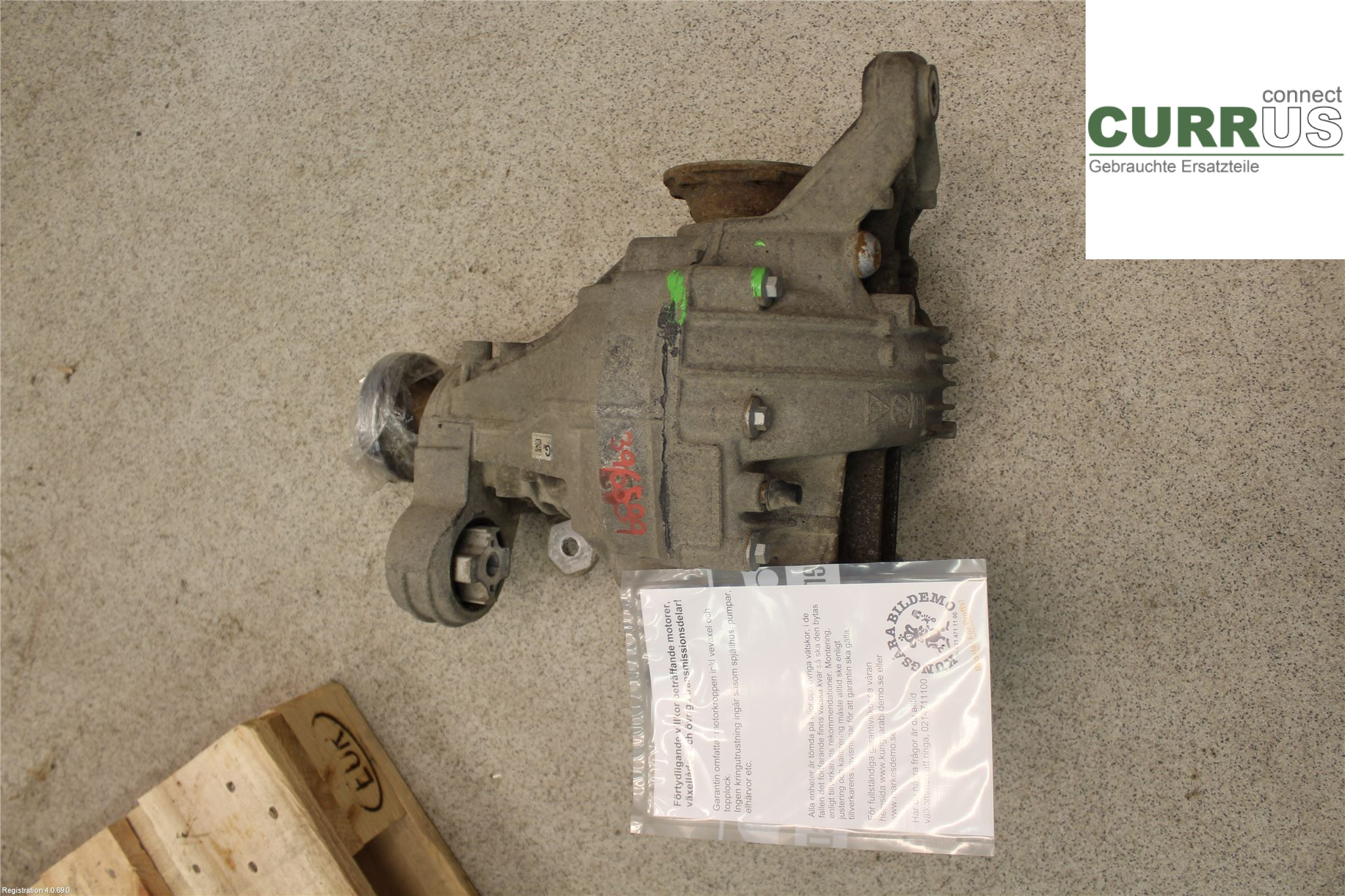 AUDI Q7/SQ7 Differential 0DG500043 4.0L CZAC