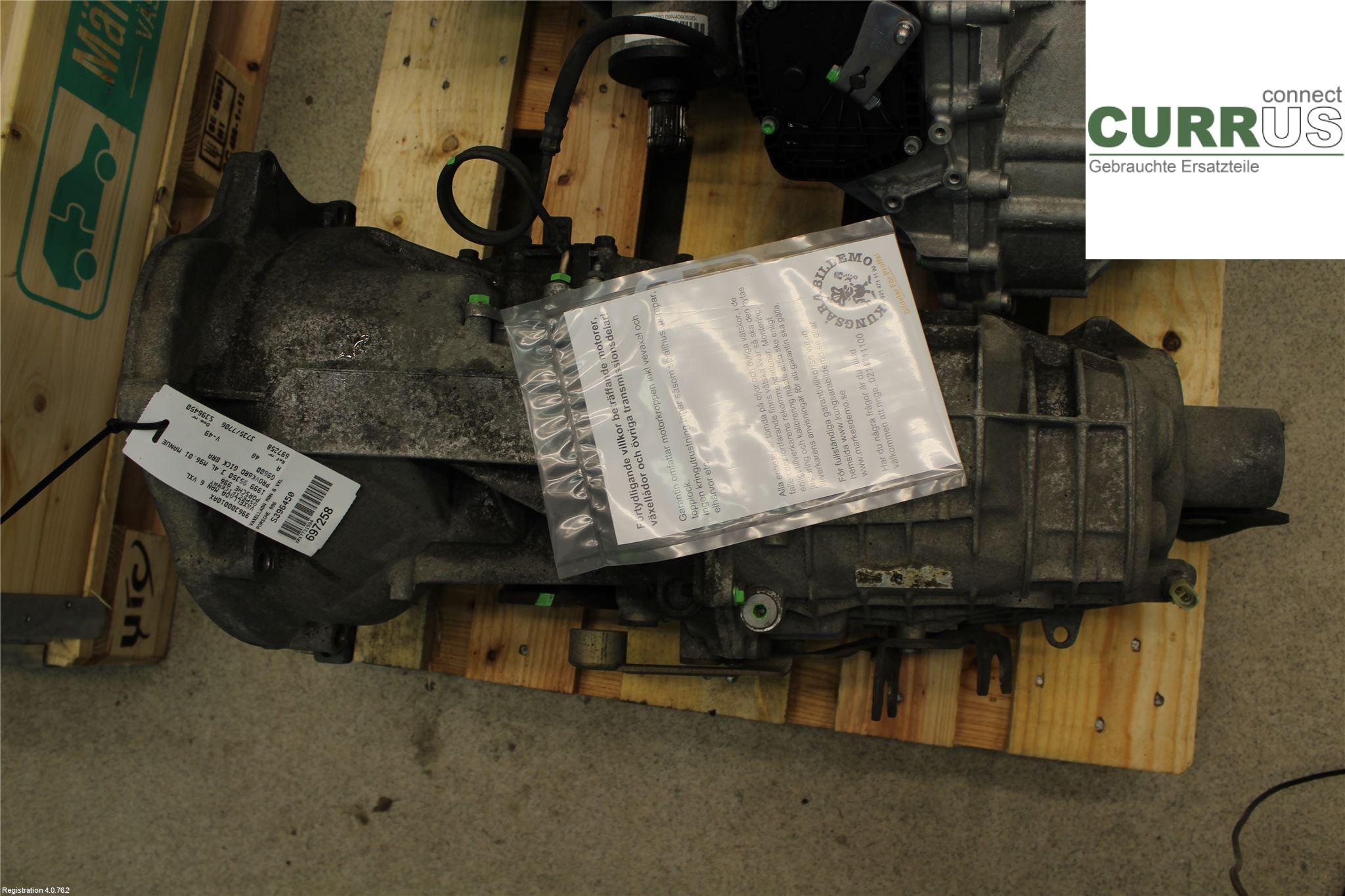 PORSCHE 911 996 98-05 Gearbox (6-speed) 996300010AX 3.4L M96.01