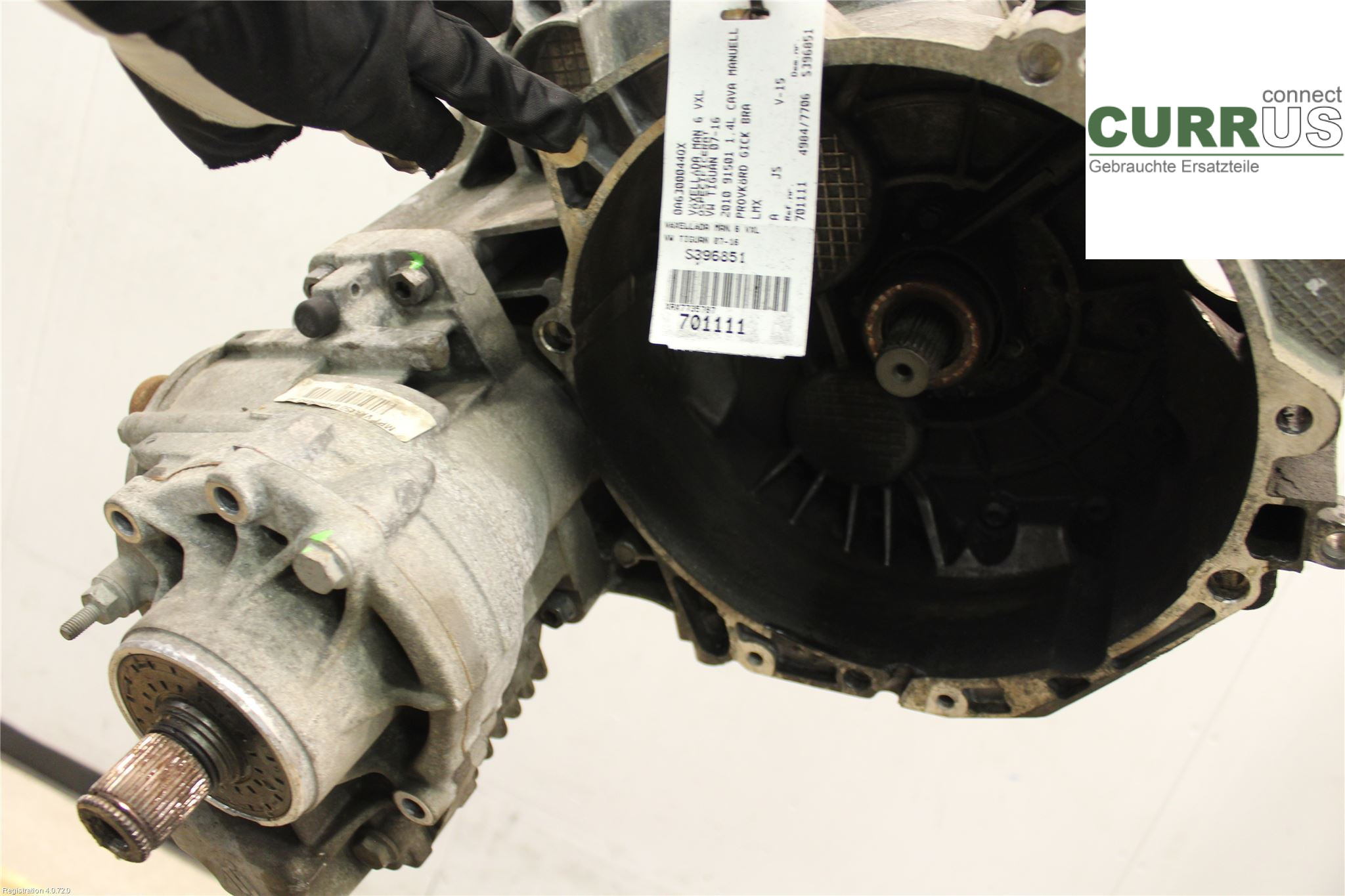 VW TIGUAN 07-16 Gearbox (6-speed) 0A6300044QX 1.4L CAVA