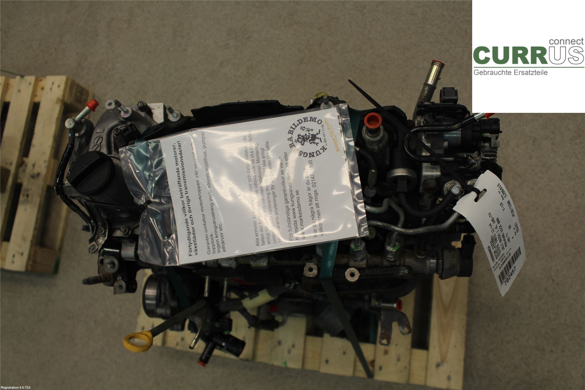TOYOTA YARIS       12-14 Motor 190000N050 1.4L 1ND-TV