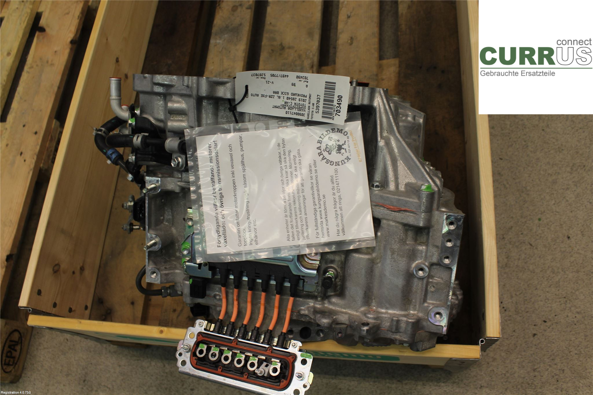 TOYOTA C-HR 16-23 Gearbox (Automatic) 3090047110 1.8L 2ZR-FXE